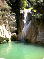Polylimnio waterfalls